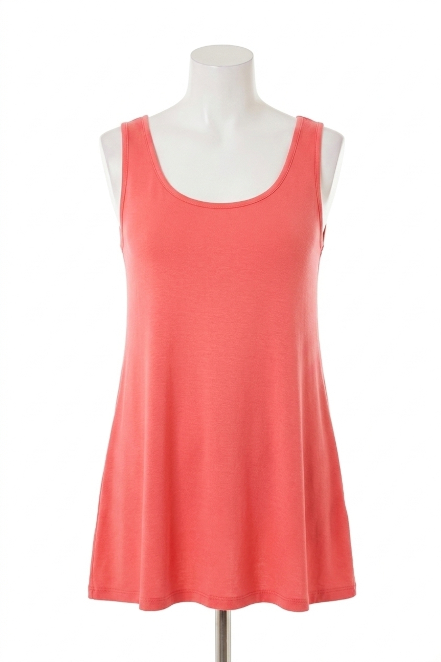 NEW FRENCH KYSS tunic tank in coral